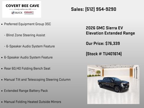New 2026 GMC Sierra EV Elevation AWD/4WD image 14