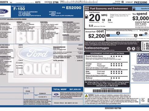 Used 2023 Ford F150 XLT w/ Equipment Group 302A High AWD/4WD image 2