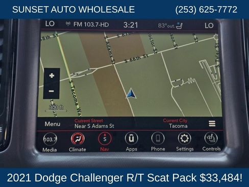 Used 2021 Dodge Challenger R/T Scat Pack w/ Dynamics Package RWD image 39