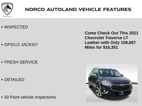 Used 2021 Chevrolet Traverse LT w/ LT Premium Package FWD image 7