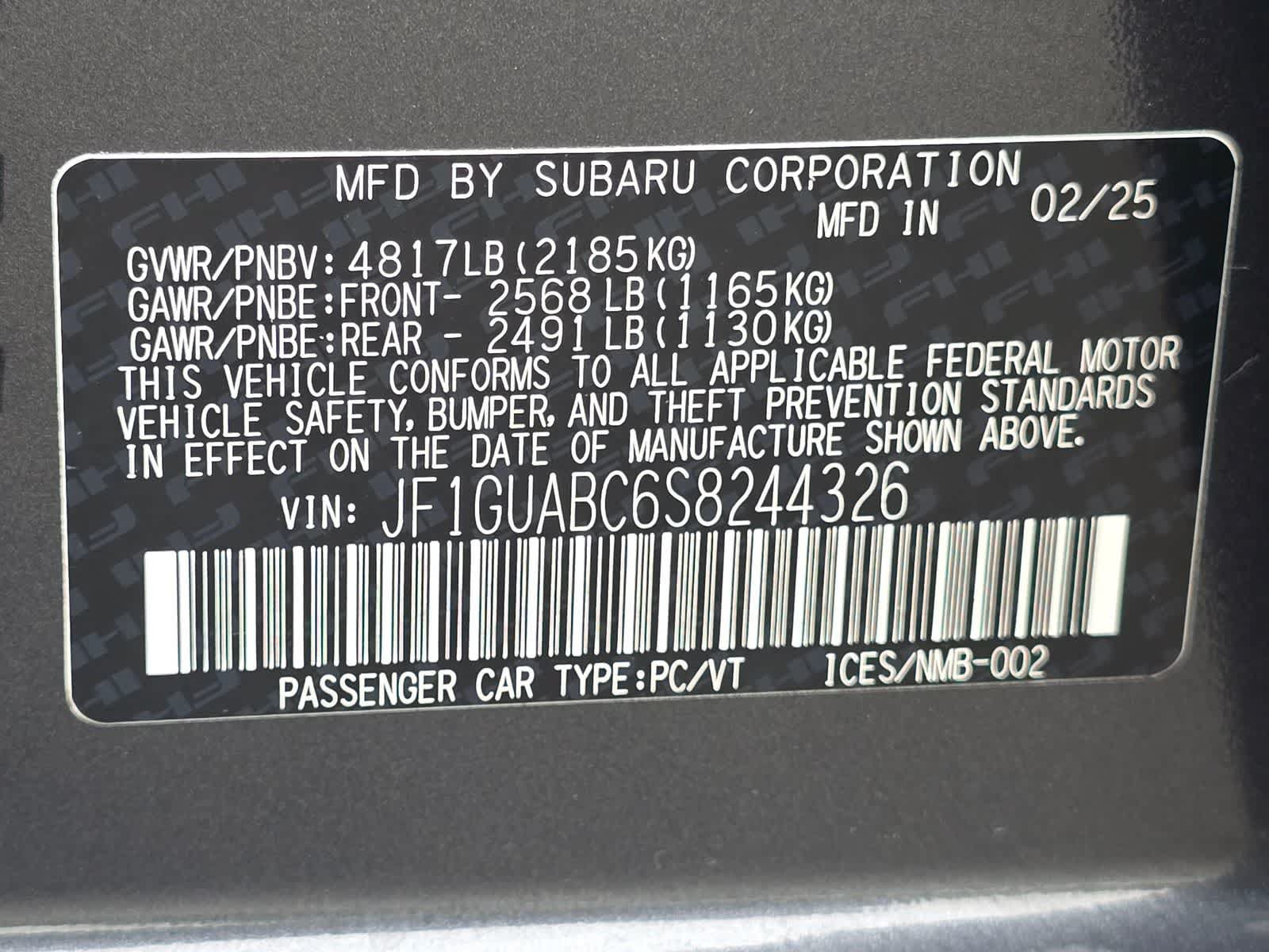 Certified 2025 Subaru Impreza 2.0i AWD/4WD image 30