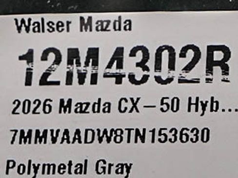 Certified 2026 MAZDA CX-50 AWD 2.5 Hybrid w/ Weather Package image 32
