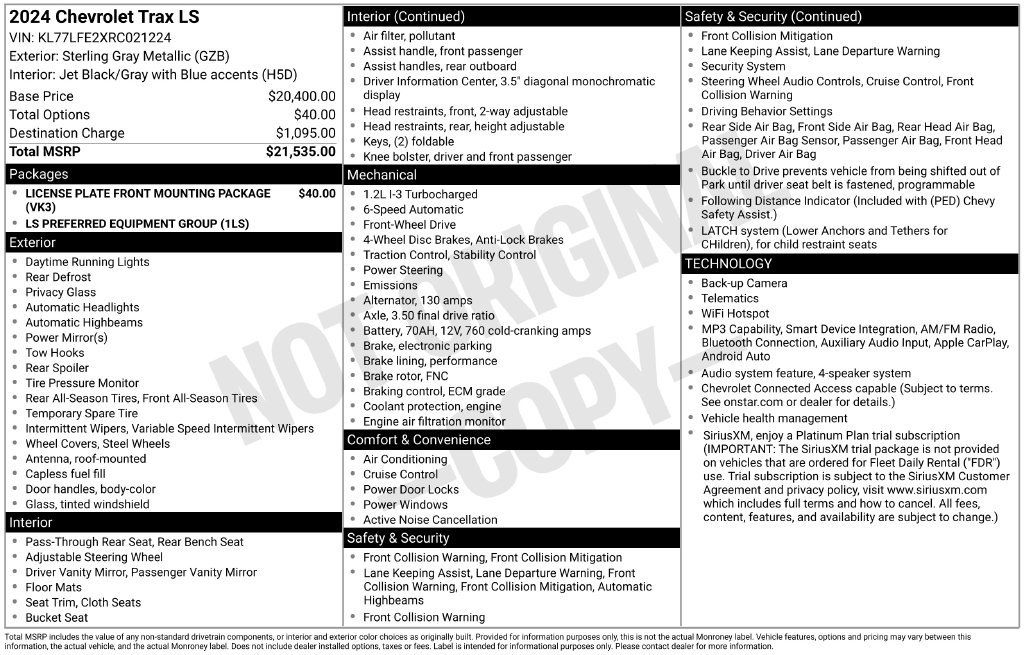 Used 2024 Chevrolet Trax LS FWD image 5