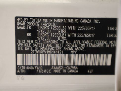 Certified 2021 Toyota RAV4 XLE FWD image 17