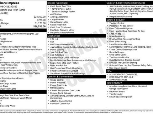 Certified 2025 Subaru Impreza 2.0i image 13