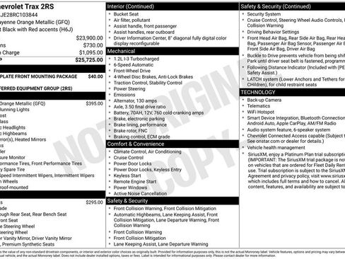 Certified 2024 Chevrolet Trax RS FWD image 40