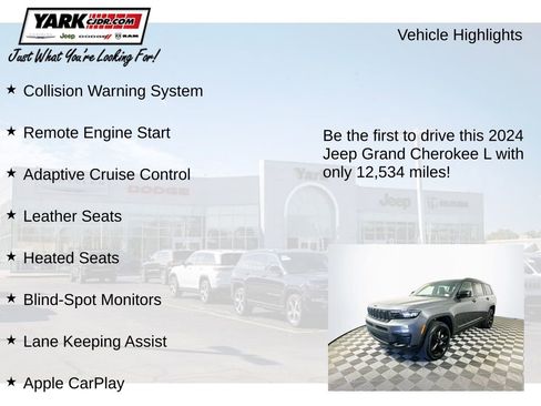 Certified 2024 Jeep Grand Cherokee L Altitude AWD/4WD image 13