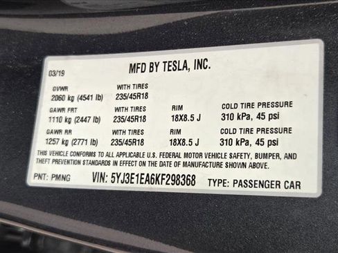 Used 2019 Tesla Model 3 Standard Range Plus image 24