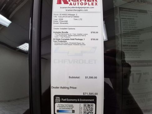 New 2026 Chevrolet Silverado 1500 LTZ w/ Technology Package image 35