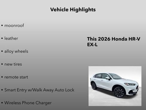 New 2026 Honda HR-V EX-L image 15