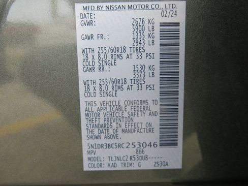 Used 2024 Nissan Pathfinder SV w/ Cargo Package image 36