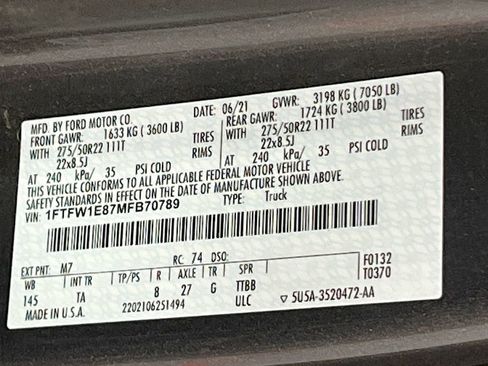 Used 2021 Ford F150 Limited AWD/4WD image 34