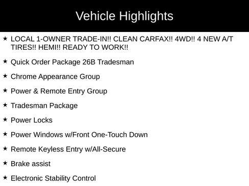 Used 2016 RAM 1500 Tradesman w/ Power & Remote Entry Group image 26