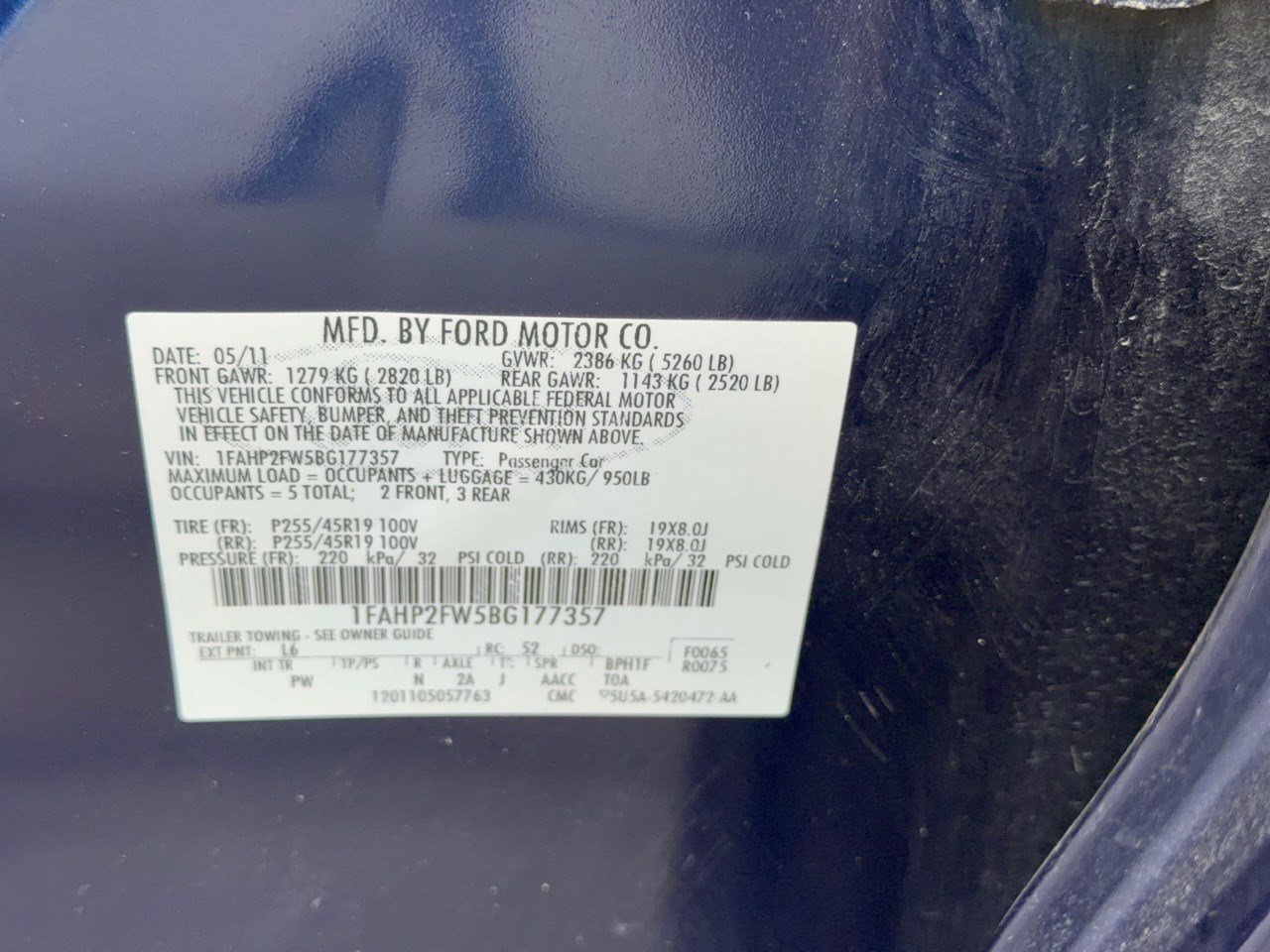 Used 2011 Ford Taurus Limited w/ 303A Rapid Spec Order Code FWD image 31