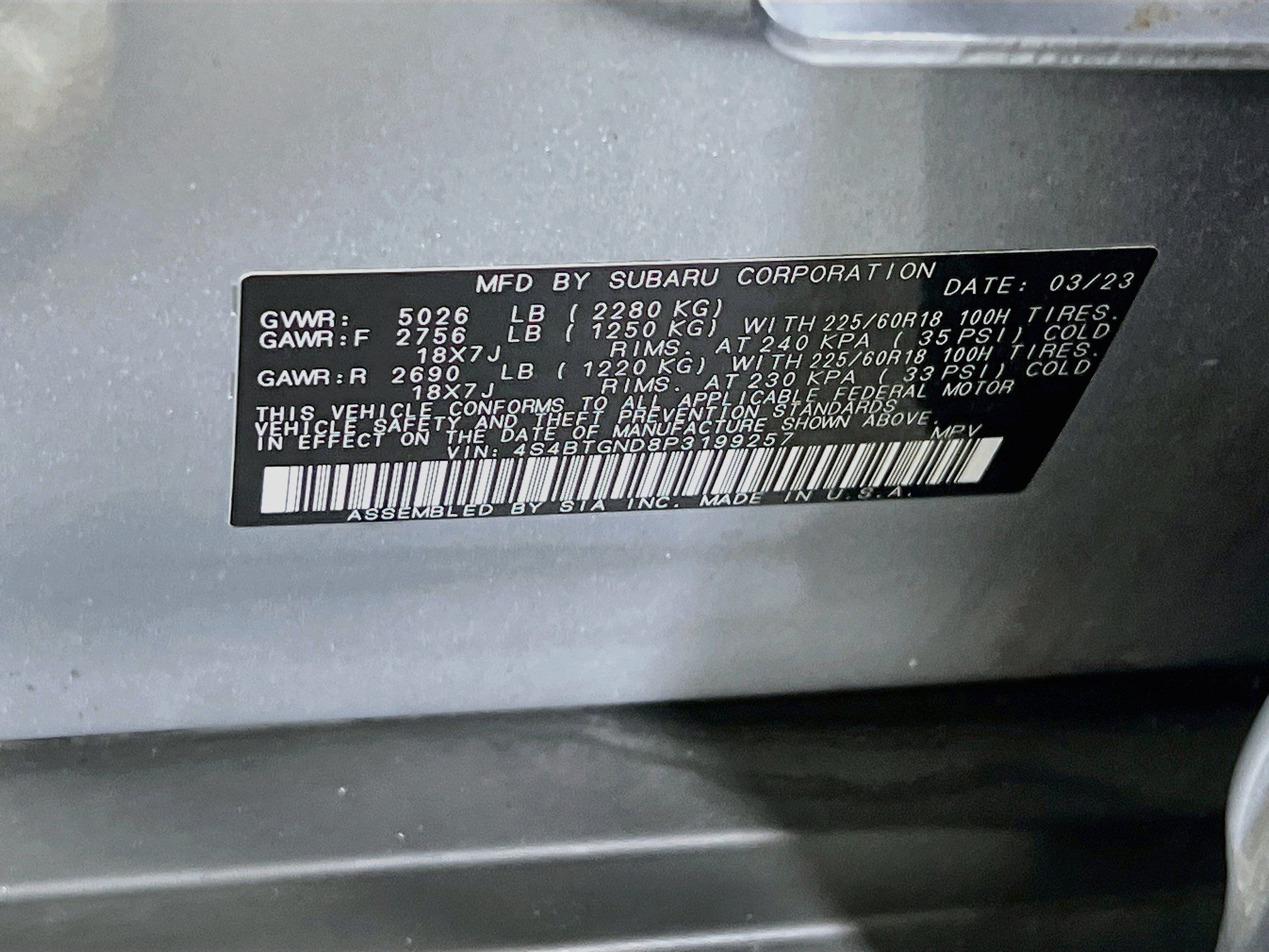 Used 2023 Subaru Outback Limited XT AWD/4WD image 33
