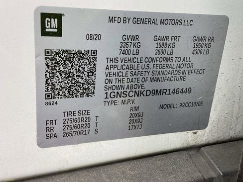 Used 2021 Chevrolet Tahoe LT w/ LT Signature Package RWD image 10