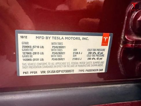Used 2012 Tesla Model S Signature Performance RWD image 28