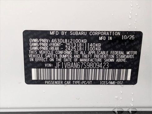 New 2025 Subaru WRX Limited image 19