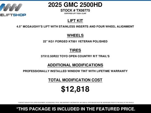 Used 2025 GMC Sierra 2500 SLT w/ SLT Convenience Package AWD/4WD image 2