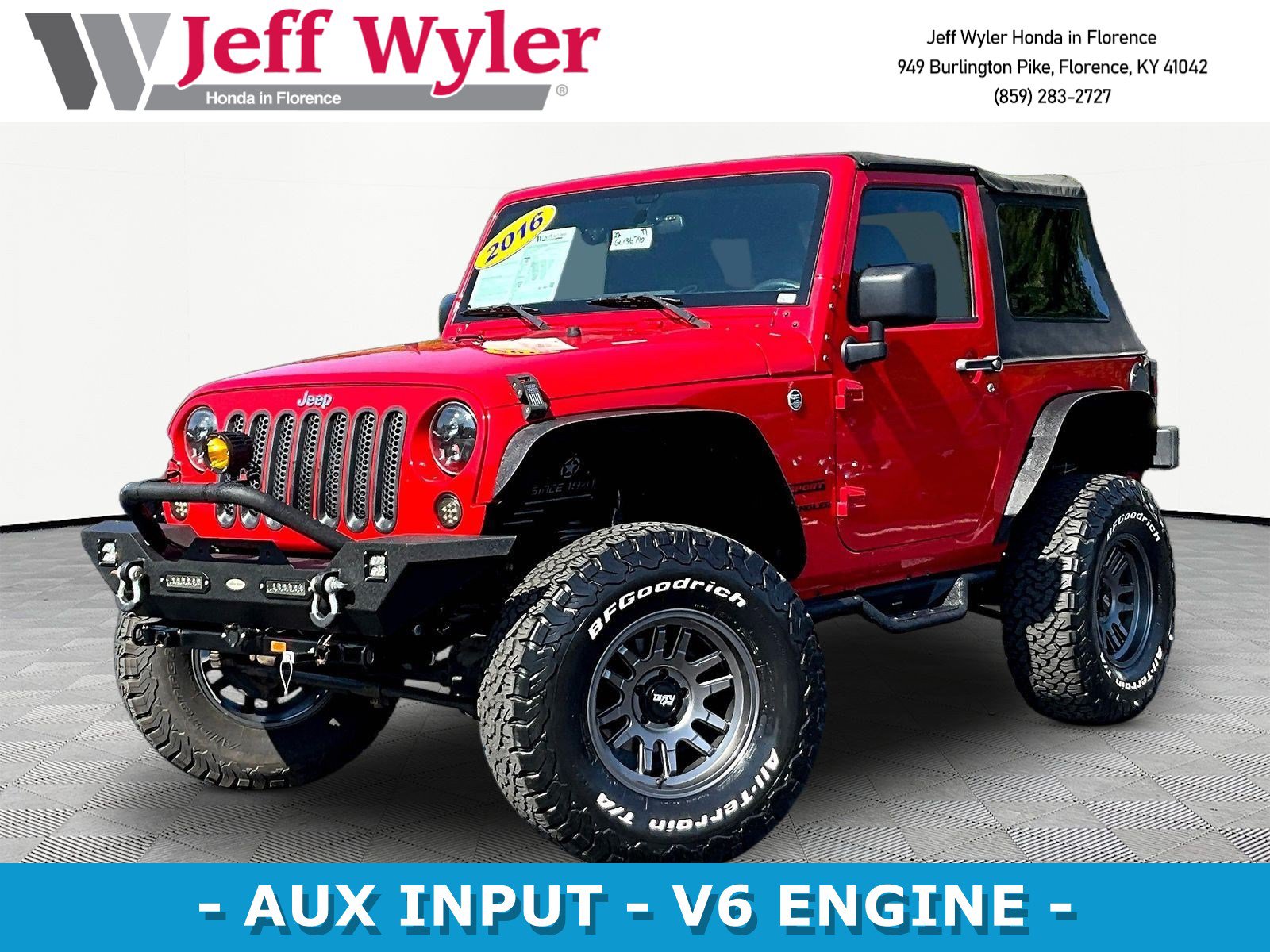 Used 2016 Jeep Wrangler Sport w/ Trailer Tow Group AWD/4WD image 1
