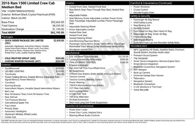 Used 2016 RAM 1500 Limited AWD/4WD image 21