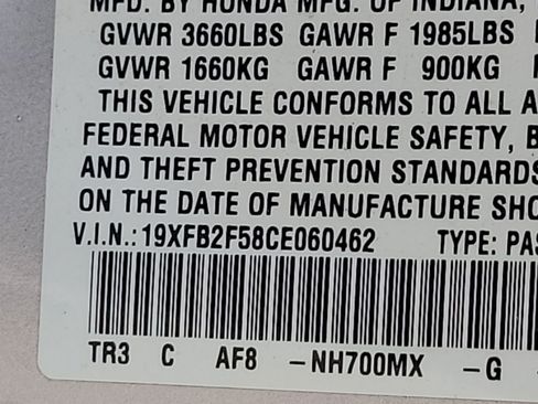 Used 2012 Honda Civic LX image 3