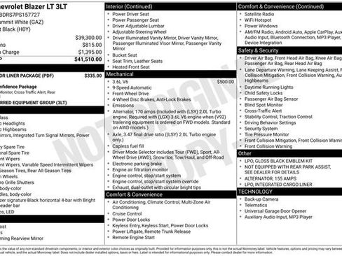 Certified 2023 Chevrolet Blazer LT w/ LPO, Floor Liner Package image 4