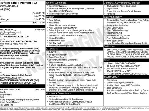 Used 2021 Chevrolet Tahoe Premier w/ Premium Package image 6