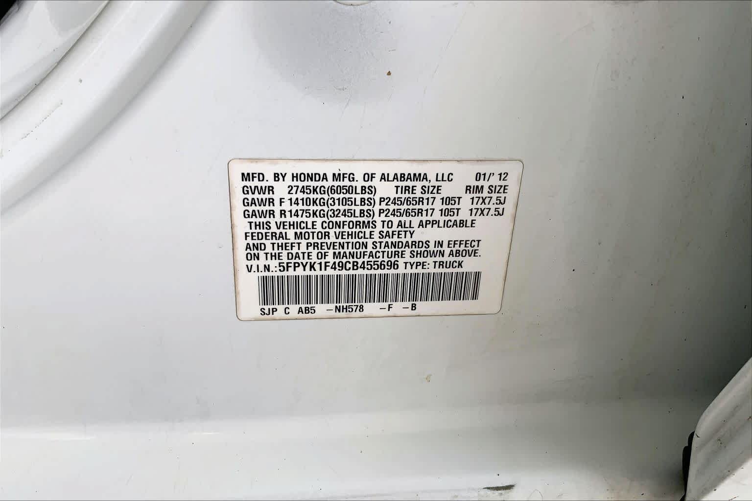 Used 2012 Honda Ridgeline RTS image 31