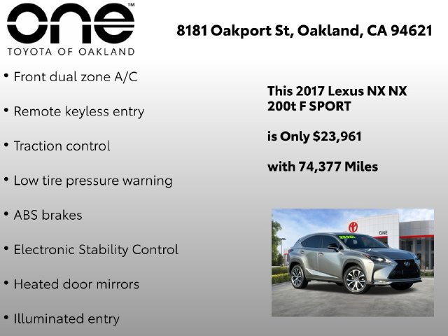 Used 2017 Lexus NX 200t F Sport w/ F Sport Premium Package FWD image 5