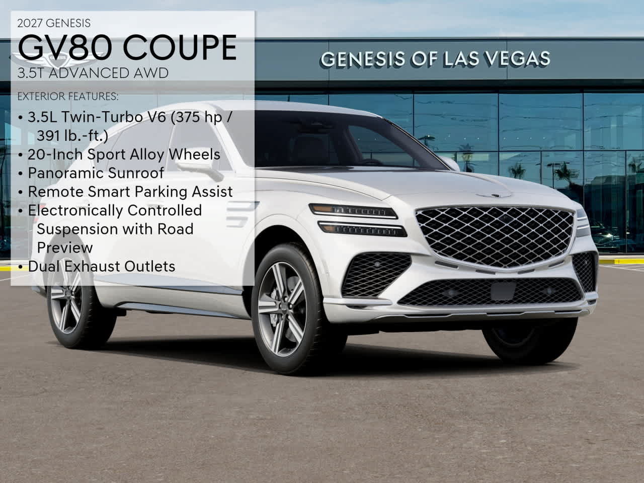 New 2027 Genesis GV80 3.5T Advanced AWD/4WD image 3