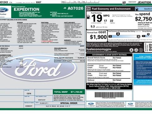 Used 2018 Ford Expedition Limited w/ Equipment Group 301A image 40