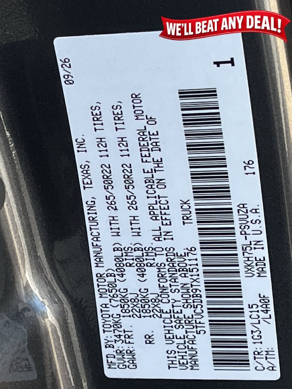New 2026 Toyota Tundra Capstone AWD/4WD image 27