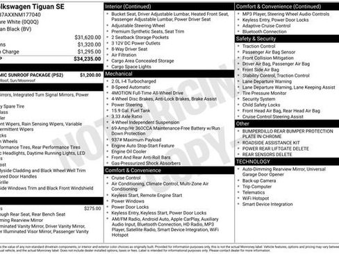 Certified 2022 Volkswagen Tiguan SE w/ Panoramic Sunroof Package image 27