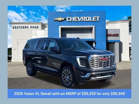 New 2026 GMC Yukon XL Denali w/ Sun & Power Step Package AWD/4WD image 1