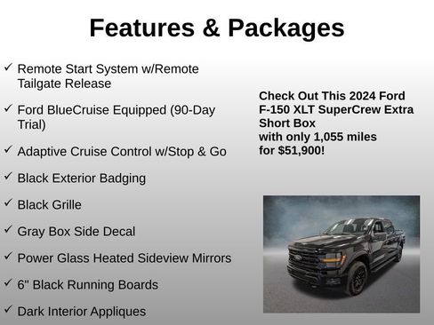 Used 2024 Ford F150 XLT w/ Equipment Group 302A MID AWD/4WD image 8