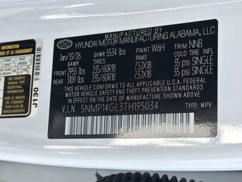 New 2026 Hyundai Santa Fe SE image 33