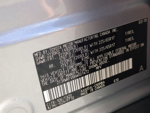 Used 2019 Toyota RAV4 XLE w/ Convenience Package AWD/4WD image 37