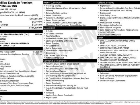 Used 2024 Cadillac Escalade Premium Luxury Platinum w/ Heavy-Duty Trailer Package AWD/4WD image 9