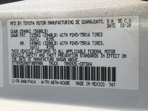 Certified 2021 Toyota Tacoma SR image 28