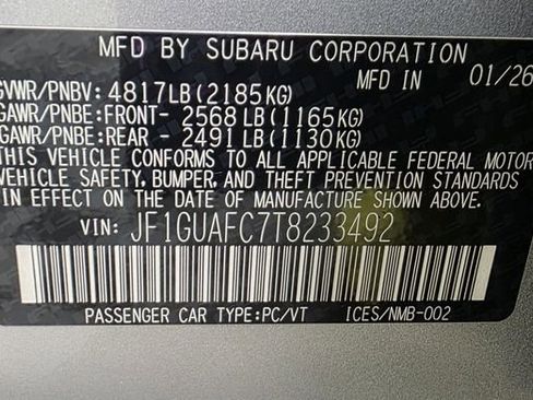 New 2026 Subaru Impreza 2.0i Sport image 39