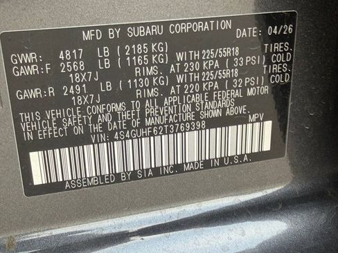 Used 2026 Subaru Crosstrek 2.5i Sport AWD/4WD image 40