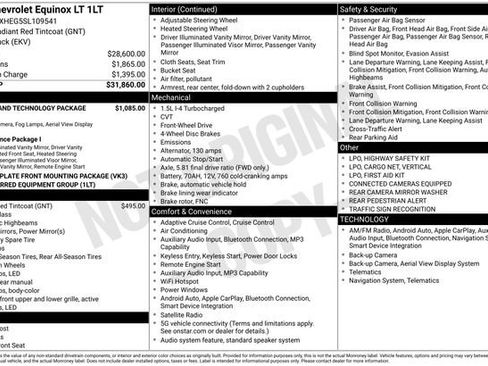 Used 2025 Chevrolet Equinox LT w/ Safety and Technology Package image 1