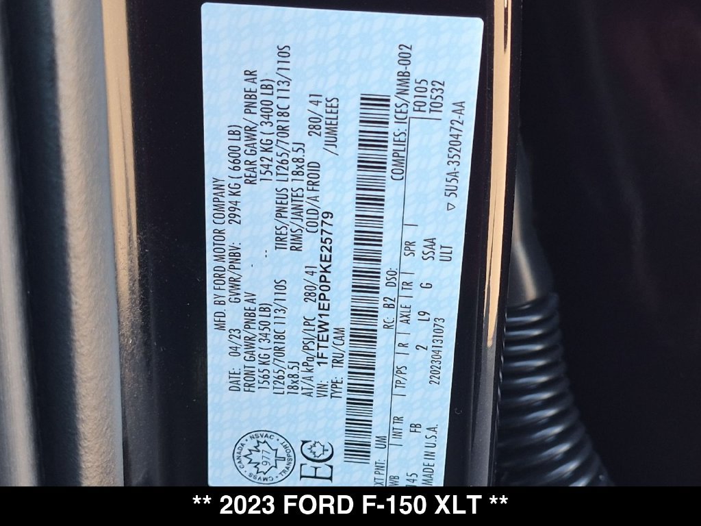 Used 2023 Ford F150 XLT w/ Equipment Group 302A High AWD/4WD image 35