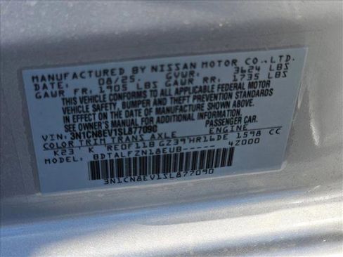 New 2025 Nissan Versa SV w/ Trunk Package image 12