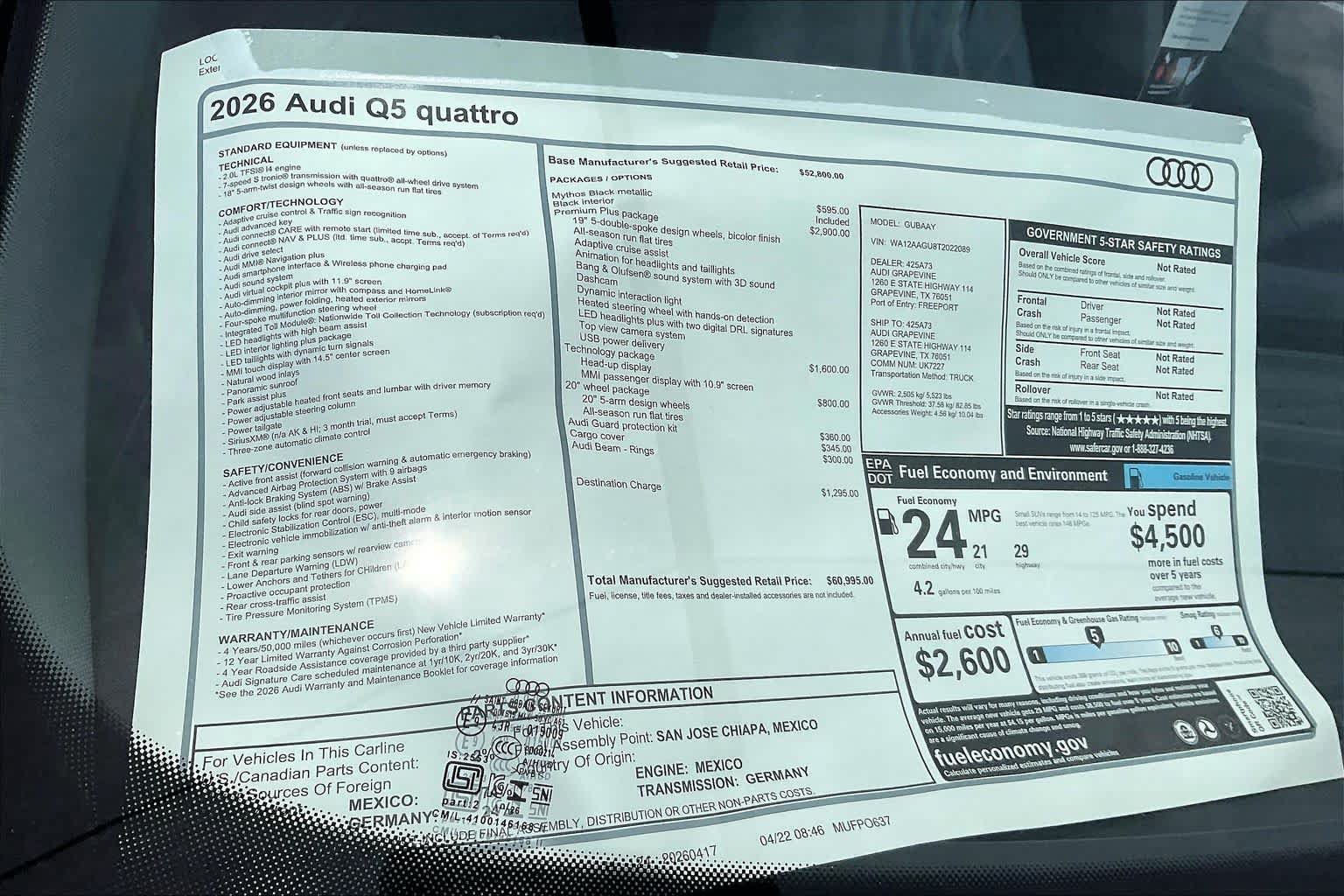 Used 2026 Audi Q5 Premium w/ Premium Plus AWD/4WD image 19