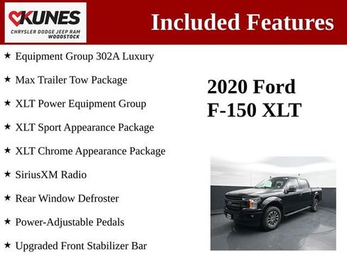 Used 2020 Ford F150 XLT w/ Equipment Group 302A Luxury AWD/4WD image 3