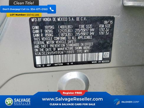 Used 2016 Honda HR-V EX image 17