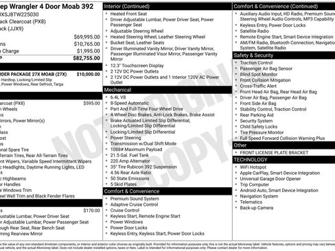 New 2026 Jeep Wrangler Unlimited Rubicon 392 w/ Quick Order Package 27X Moab AWD/4WD image 1