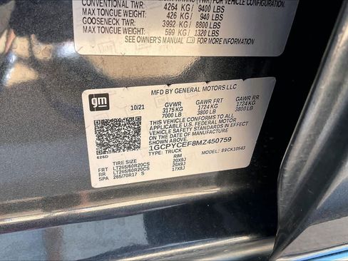 Used 2021 Chevrolet Silverado 1500 Custom Trail Boss w/ Safety Confidence Package AWD/4WD image 33